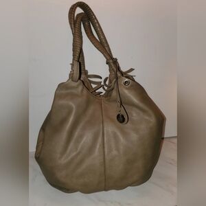 Tan Jenny N Hobo Bag with Crescent Shape
